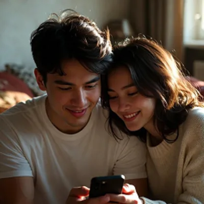 Happy couple