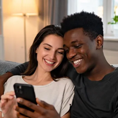 Happy couple